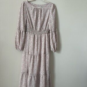 Floral Long Sleeve Maxi Dress